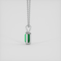 0.43 Ct. Emerald Pendant, Platinum 950 3