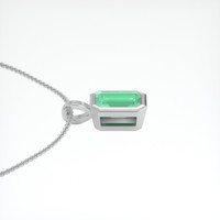 1.15 Ct. Emerald Pendant, Platinum 950 3
