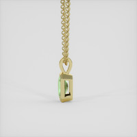 0.87 Ct. Green Sapphire Pendant, 10K Yellow Gold 3