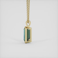 2.99 Ct. Bi Color Tourmaline Pendant, 14K Yellow Gold 3