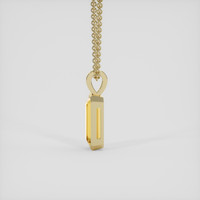 5.13 Ct. Orangish Yellow Precious Topaz Pendant, 14K Yellow Gold 3