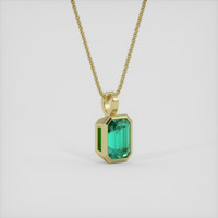 1.86 Ct. Emerald Pendant, 18K Yellow Gold 2