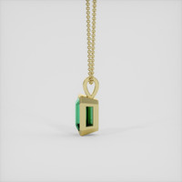 1.86 Ct. Emerald Pendant, 18K Yellow Gold 3