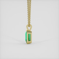 3.25 Ct. Emerald Pendant, 18K Yellow Gold 3