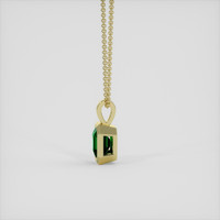 1.15 Ct. Green Tsavorite Garnet Pendant, 18K Yellow Gold 3