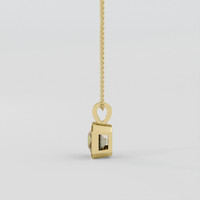 3.85 Ct. Bi Color Tourmaline Pendant, 18K Yellow Gold 3
