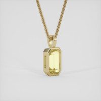 5.40 Ct. Yellow Sapphire Pendant, 18K Yellow Gold 2