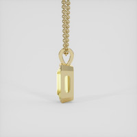 5.40 Ct. Yellow Sapphire Pendant, 18K Yellow Gold 3