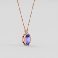 12.50 Ct. Color Change Paraiba Tourmaline Pendant, 14K Rose Gold 2