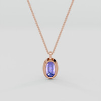 12.50 Ct. Color Change Paraiba Tourmaline Pendant, 14K Rose Gold 4