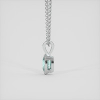 0.78 Ct. Blue Paraiba Tourmaline Pendant, Silver 3
