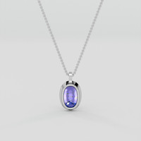 12.50 Ct. Color Change Paraiba Tourmaline Pendant, 14K White Gold 4