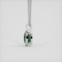 2.05 Ct. Bluish Green Sapphire Pendant, 14K White Gold 3