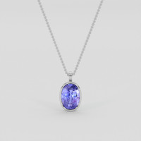 12.50 Ct. Color Change Paraiba Tourmaline Pendant, 18K White Gold 1