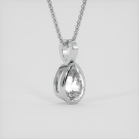 2.85 Ct. White Phenakite Pendant, Platinum 950 2