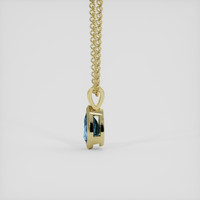 1.12 Ct. Blue Sapphire Pendant, 10K Yellow Gold 3