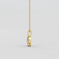 0.49 Ct. Padparadscha Sapphire Pendant, 14K Yellow Gold 3