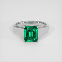 1.93 Ct. Emerald Ring, Platinum 950 1