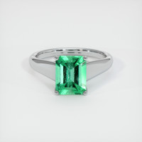 1.64 Ct. Emerald Ring, Platinum 950 1