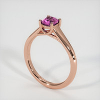 0.74 Ct. Sapphire Ring, 14K Rose Gold 2