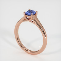 0.69 Ct. Sapphire Ring, 18K Rose Gold 2