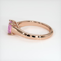 1.09 Ct. Pink Sapphire Ring, 18K Rose Gold 4