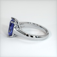 2.56 Ct. Blue Sapphire Ring, 10K White Gold 4