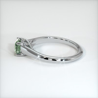 0.89 Ct. Green Sapphire Ring, 10K White Gold 4