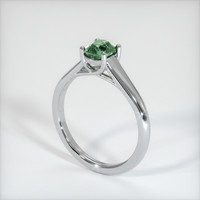 0.90 Ct. Green Sapphire Ring, 10K White Gold 2