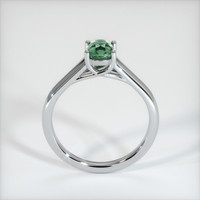 0.90 Ct. Green Sapphire Ring, 10K White Gold 3