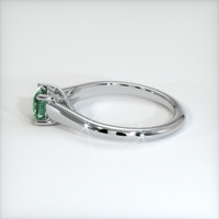 0.90 Ct. Green Sapphire Ring, 10K White Gold 4