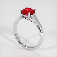 2.01 Ct. Ruby Ring, 14K White Gold 2