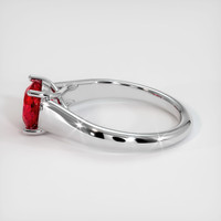 2.01 Ct. Ruby Ring, 14K White Gold 4