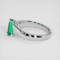 1.54 Ct. Emerald Ring, 18K White Gold 4