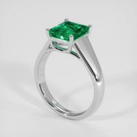 1.93 Ct. Emerald Ring, 18K White Gold 2