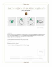 Emerald Ring 1.64 Ct. 18K White Gold Appraisal