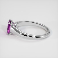 1.00 Ct. Sapphire Ring, 18K White Gold 4
