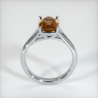 2.90 Ct. Orangish Brown Sapphire Ring, 18K White Gold 3