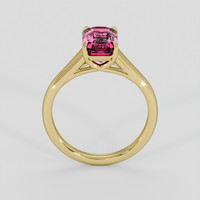 2.69 Ct. Purplish Pink Rhodolite Garnet Ring, 10K Yellow Gold 3