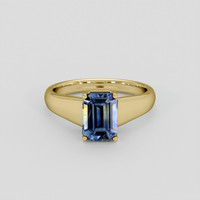 2.32 Ct. Bi Color / Parti Sapphire Ring, 10K Yellow Gold 1