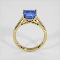 3.62 Ct. Blue Sapphire Ring, 14K Yellow Gold 3