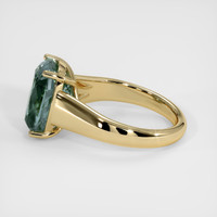7.47 Ct. Bluish Green Sapphire Ring, 14K Yellow Gold 4
