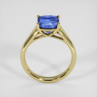 3.62 Ct. Blue Sapphire Ring, 18K Yellow Gold 3