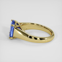 3.62 Ct. Blue Sapphire Ring, 18K Yellow Gold 4