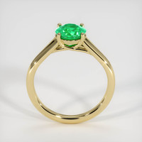 1.08 Ct. Emerald Ring, 18K Yellow Gold 3