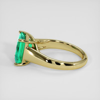 3.19 Ct. Emerald Ring, 18K Yellow Gold 4
