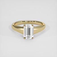 1.52 Ct. White Sapphire Ring, 18K Yellow Gold 1