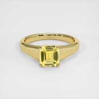 2.05 Ct. Yellow Sapphire Ring, 18K Yellow Gold 1