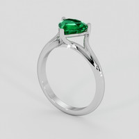 1.17 Ct. Emerald Ring, Platinum 950 2