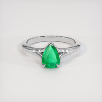 0.98 Ct. Emerald Ring, Platinum 950 1
